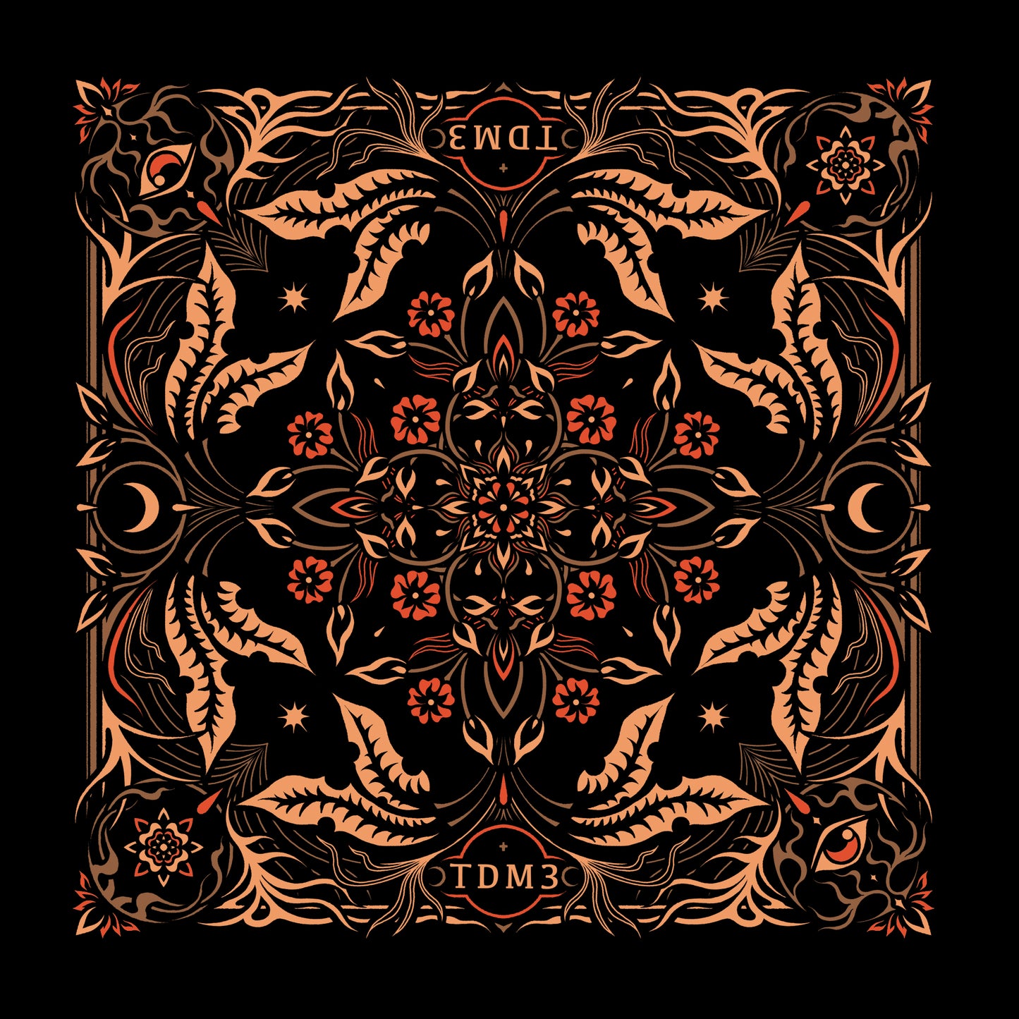 Eyes and Flowers Bandana