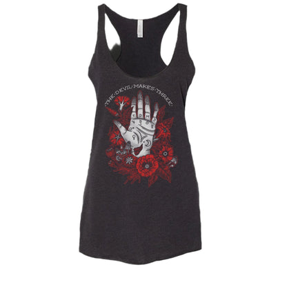 Annie Alonzi - Ladies Tank-Heather Black/Red