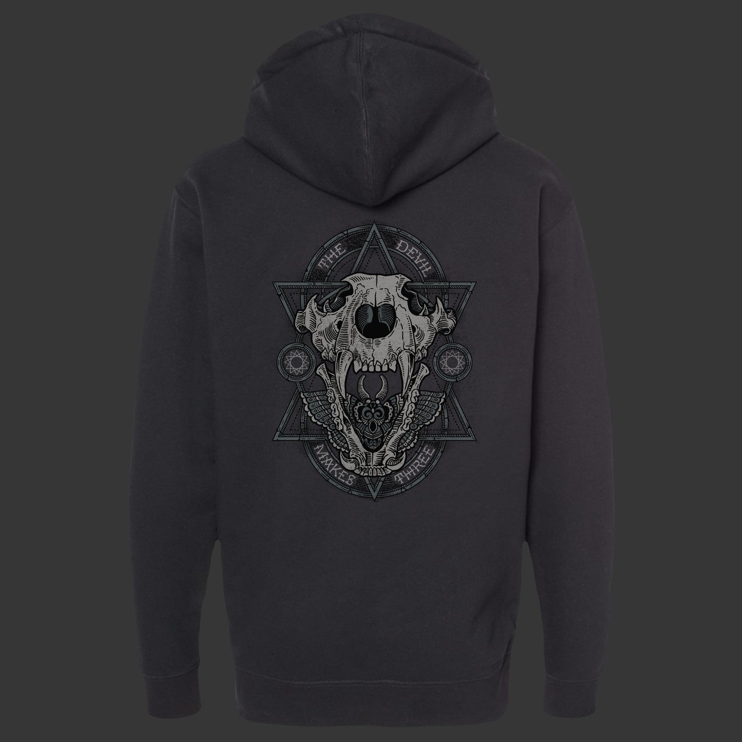 TIGER SKULL HEAVY WEIGHT ZIP HOODIE