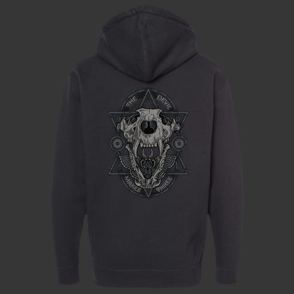 TIGER SKULL HEAVY WEIGHT ZIP HOODIE
