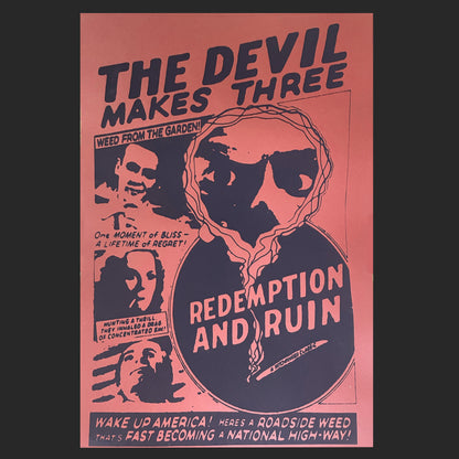 Limited Edition 16.5x24 Redemption and Ruin Smokey Devil Poster