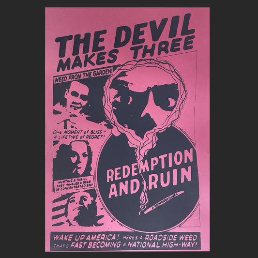 Limited Edition 16.5x24 Redemption and Ruin Smokey Devil Poster